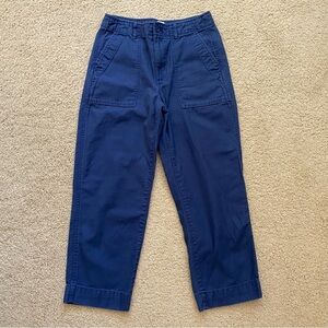 Gap Utility Wide Leg High Rise Blueshade Blue Pant Neutral Size 2 Office Chino